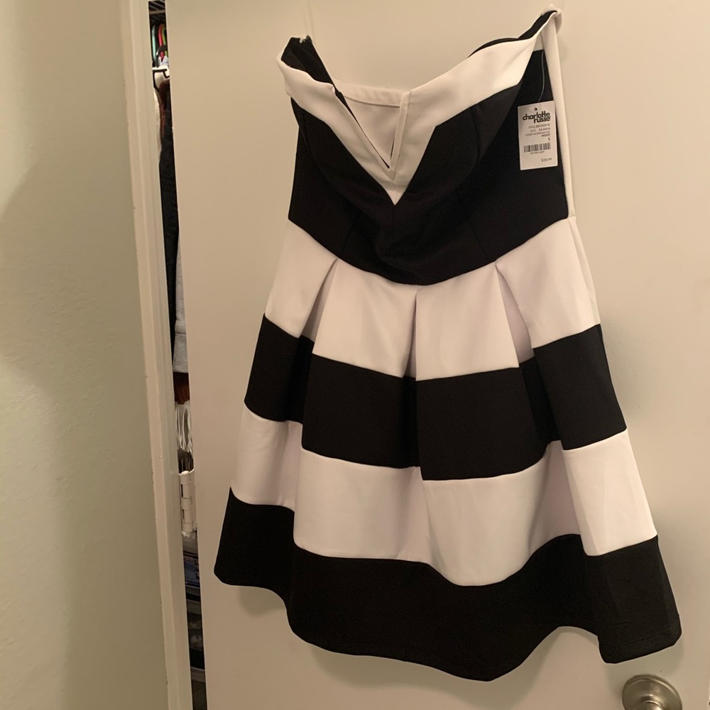 Black and White short dress